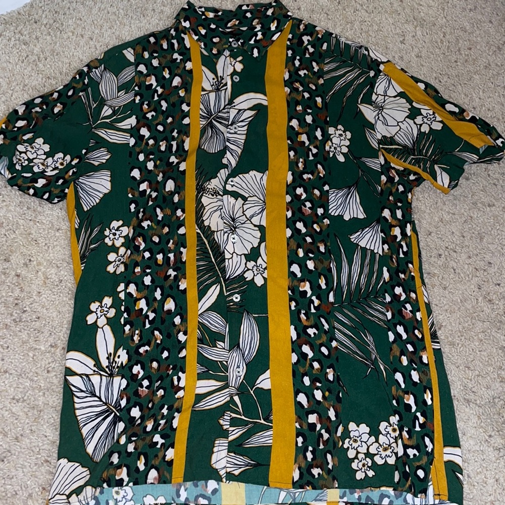 Zara Relaxed Fit Button Up